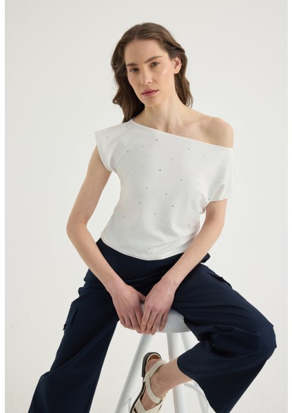 Büzgülü Crop Tshirt