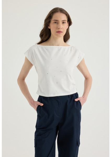 Büzgülü Crop Tshirt fiyatları