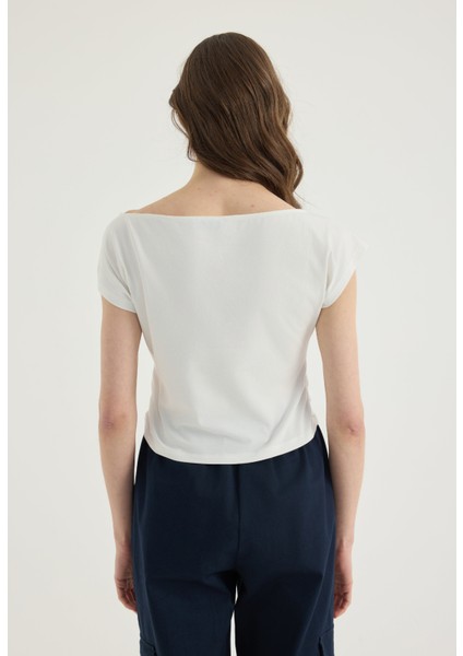 Büzgülü Crop Tshirt fırsatları