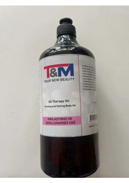 1 Litre G5 Masaj Yağı
