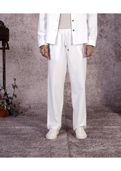 Baggy Kalıp Önü Çıma Detaylı Erkek Gabardin Pantolon fiyatları