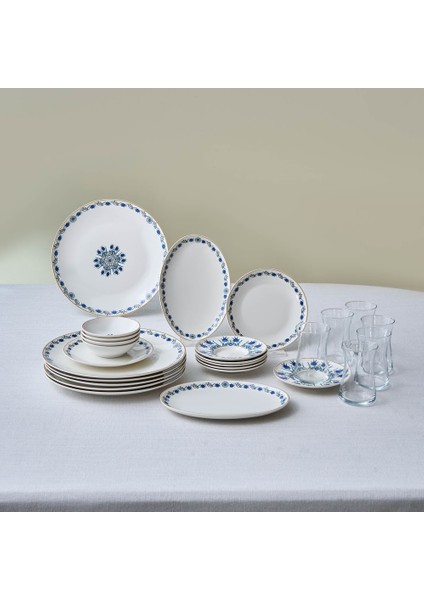 Forever Bone Iznik 26 Parça 6 Kişilik Kahvaltı Takımı