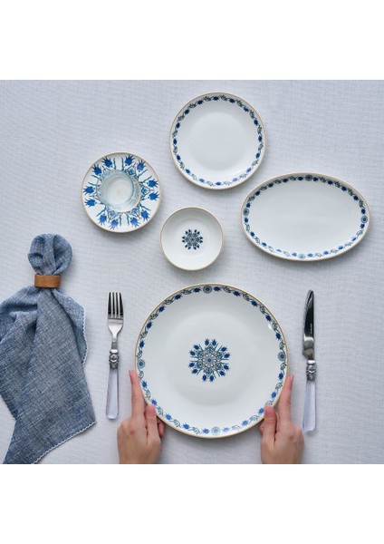 Forever Bone Iznik 26 Parça 6 Kişilik Kahvaltı Takımı