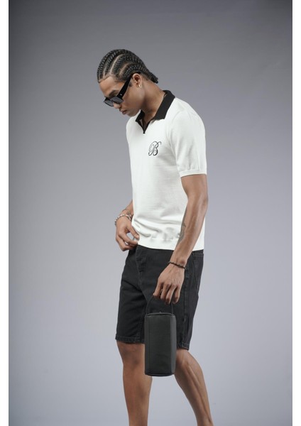 Polo Yaka Reglan Kol Regular Kalıp Triko Tişört indirimleri