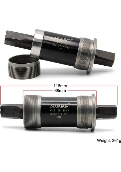 Neco Rulmanlı Kaset Orta Göbek 118 - 68 mm
