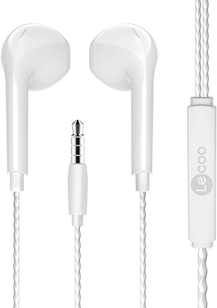 Lenovo Lecoo EH104W 3.5mm Jacklı Kablolu Kulak Içi Mikrofonlu Beyaz Kulaklık fiyatları