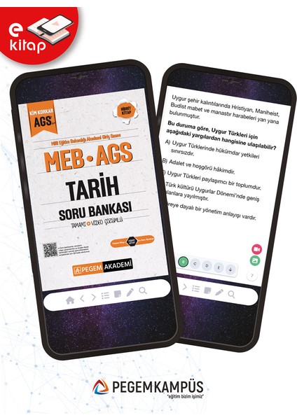 MEB-AGS Kim Korkar Tarih Tamamı Çözümlü E-Soru Bankası fiyatları