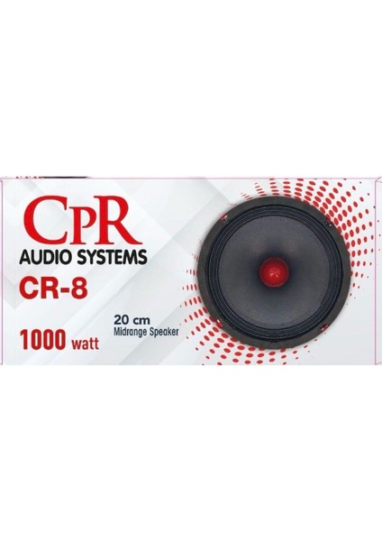 20 cm Midrange Kurşun Göbek Yeni Seri 2024 Üretimi 1000 Watt Pro Seri