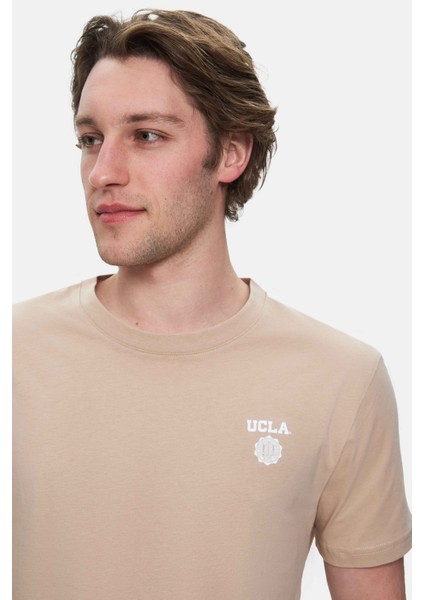 Bass Kahverengi Bisiklet Yaka Baskılı Standard Fit Erkek Tshirt fiyatları