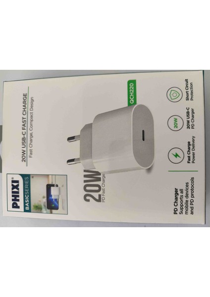 PCH220 Basic 20W Qualcomm 3.0 Hızlı Şarj Adaptörü