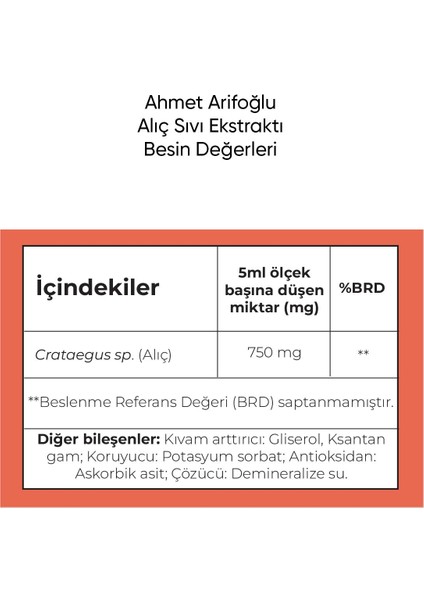 Alıç Meyvesi Sıvı Ekstraktı 225 ml