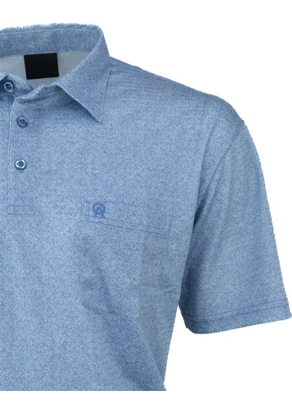 Erkek Gömlek Yaka Tshirt Cepli Kısa Kollu Carlo Desenli Rahat Kesim Pamuklu Kumaş Yazlık modelleri