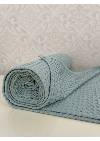 Premium %100 Pamuk Tek Kişilik Yazlık Pike, Yatak Örtüsü, Terletmez Kumaş(Nil YEŞİLİ)(160X240CM)