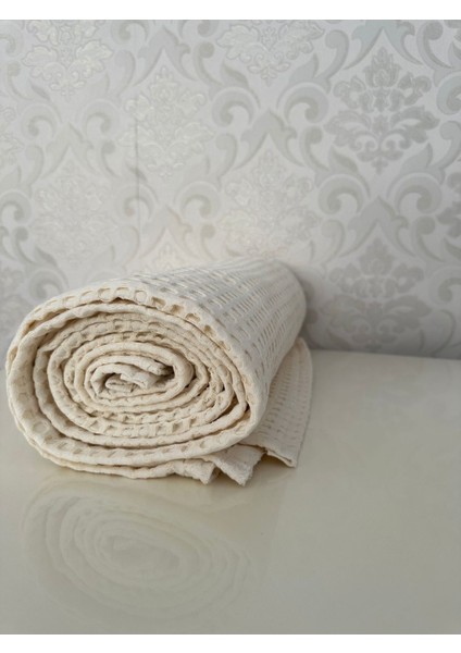 Premium %100 Pamuk Çift Kişilik Yazlık Pike, Yatak Örtüsü, Terletmez Kumaş(Krem RENK)(240X200CM) modelleri