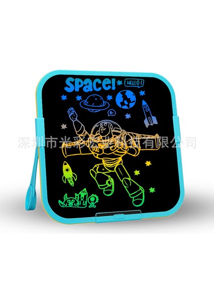 LCD Yazma Pedi 14 Inç Çocuklar Çift Grafiti Tahtası, Renkli Çizim Pad Öğrenme Eğitici Oyuncak, Ayrılabilir Standlı 3 4 5 6 7 8 Yaşında Kız Erkek Hediye Oyuncak, Mavi1 (Yurt Dışından)