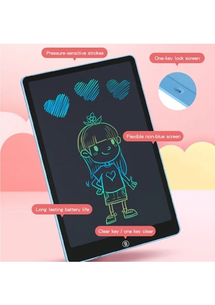 LCD Yazma Tableti Çizim Tahtasında Çocuklar Graffiti Eskiz Defteri Oyuncaklar El Yazısı Yazı Tahtası Eğitici Oyuncak Hediye Sihirli Çizim Tahtasında1 (Yurt Dışından)