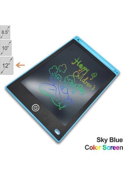 12 Inç 2 Stilleri LCD Yazma Tablet Çizim Tahtasında Tekrarlanabilir Silinebilir ve Yazılabilir LCD El Yazısı Pedi Çocuk Erkek Kız1 (Yurt Dışından)