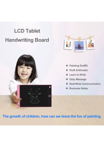 12 Inç 2 Stilleri LCD Yazma Tablet Çizim Tahtasında Tekrarlanabilir Silinebilir ve Yazılabilir LCD El Yazısı Pedi Çocuk Erkek Kız1 (Yurt Dışından)