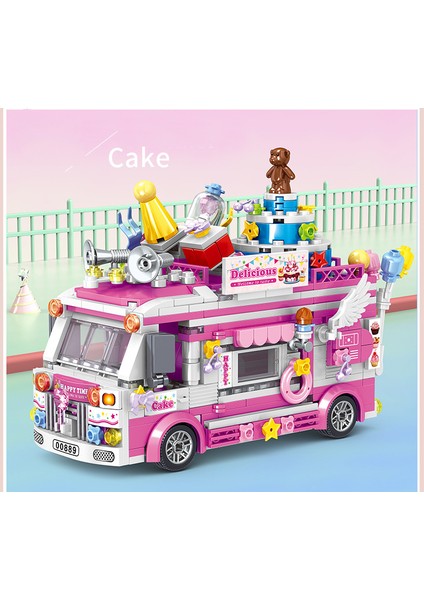 Yiyecek Sokak Görünümü Blok Seti, Parti Hediyeleri Için Snack Stick Yapı Oyuncakları, Erkek ve Kız Çocuklar Için Öğrenme Eğitici Stem Oyuncak Hediyeleri 3+1 (Yurt Dışından)