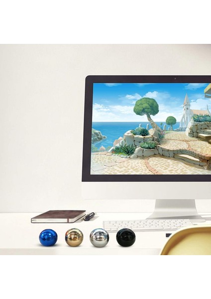 Kinetik Masa Oyuncakları, Tam Vücut Optik Illüzyon Fidget Spinner Topu, Erkekler, Kadınlar, Çocuklar Için Hediyeler Boyutu 1.58", Gümüş1 (Yurt Dışından)