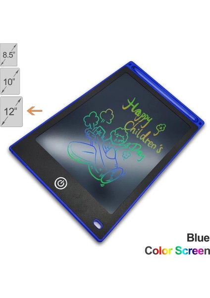 12 Inç 2 Stilleri LCD Yazma Tablet Çizim Tahtasında Tekrarlanabilir Silinebilir ve Yazılabilir LCD El Yazısı Pedi Çocuk Erkek Kız1 (Yurt Dışından)