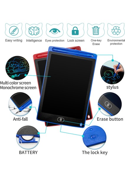 10 Inç LCD Yazma Tableti Çocuklar Için Graffiti Çizim Tahtası Oyuncaklar Kız Erkek El Yazısı Pad Sihirli Çizim Tahtasında Hediyeler1 (Yurt Dışından)