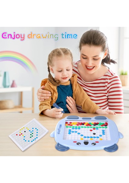 Manyetik Nokta Sanatı Manyetik Doodle Tahtası, Çocuklar Için Manyetik Çizim Tahtası, (Yurt Dışından)