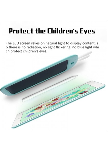 LCD Yazma Tableti 10 Inç Ekran Çizim Tableti, Çocuklar Için Doodle ve Karalama Tahtaları, 3 - 12 Yaşındaki Kızlar Için Elektronik Eğitici Öğrenme Oyuncakları (Mavi)1 (Yurt Dışından)