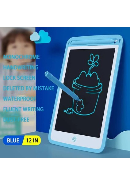 12 Inç LCD Yazma Doodle Tablet Renkli Çizim Graffiti Kurulu Taşınabilir Scribbler Işık Çizim Pedleri 3-6 Yıl Yürümeye Başlayan Çocuk Için1 (Yurt Dışından)