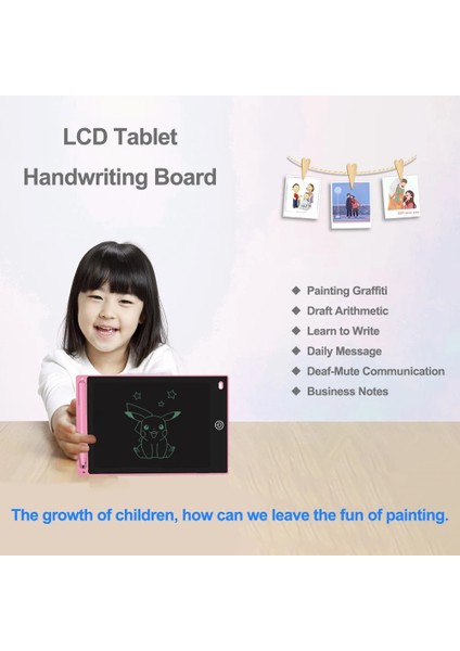 12 Inç 2 Stilleri LCD Yazma Tablet Çizim Tahtasında Tekrarlanabilir Silinebilir ve Yazılabilir LCD El Yazısı Pedi Çocuk Erkek Kız1 (Yurt Dışından)