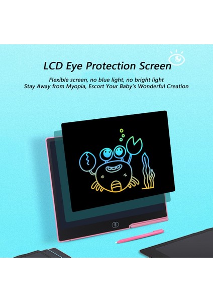 16 Inç LCD Çocuk Çizim Tableti Oyuncaklar Kız Erkek Elektronik Doodle Yazma Tableti Şarj El Yazısı Pedi Çocuk Hediye1 (Yurt Dışından)