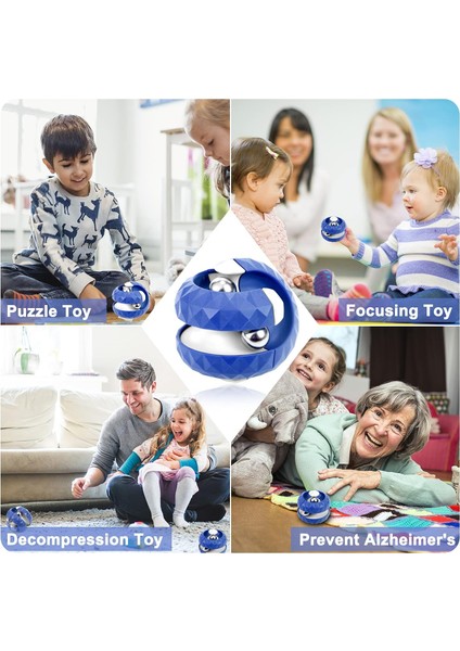 4 Paket Yörünge Topu Oyuncak, Fidget Küpleri Top Dönen Oyuncak, Hediyeler ve Yaratıcı Dekompresyon Oyuncakları, Çocuklar Çocuklar Için Yapboz Oyunları Yetişkinler1 (Yurt Dışından)