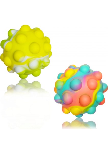 Adet Pop Topları Fidget Oyuncakları, 3D Silikon Sıkıştırılmış Kabarcık Topları, Duyusal Fidget Oyuncaklar Çocuklar Yetişkinler Için Hediye Ödülleri Parti Iyili1 (Yurt Dışından)