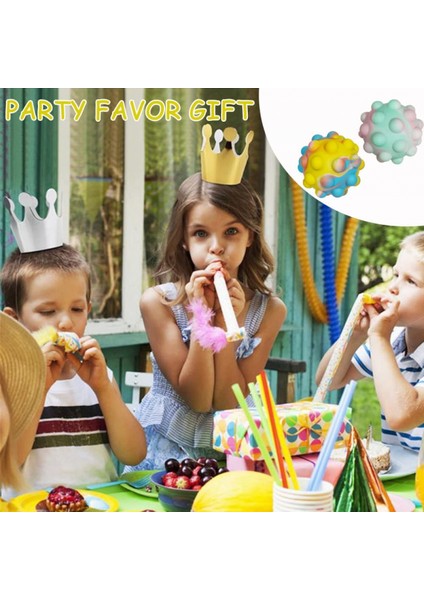 Adet Pop Topları Fidget Oyuncakları, 3D Silikon Sıkıştırılmış Kabarcık Topları, Duyusal Fidget Oyuncaklar Çocuklar Yetişkinler Için Hediye Ödülleri Parti Iyili1 (Yurt Dışından)