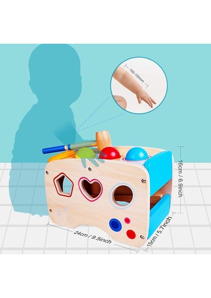 Çekiçleme Oyuncaklar Ahşap Eğitici Oyuncaklar Ksilofon Şekil Sıralayıcıs (Yurt Dışından) fırsatları
