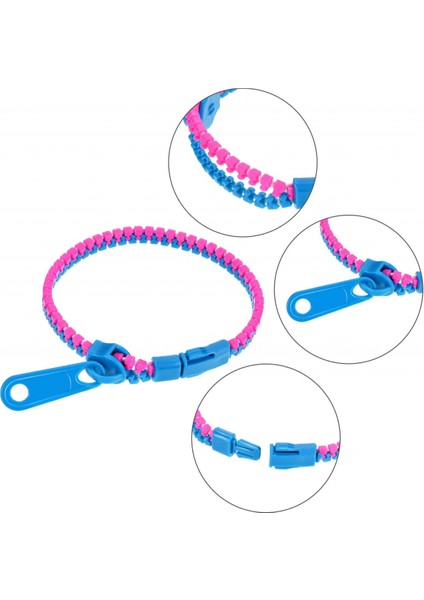 Dostluk Fidget Fermuar Bilezikler, Duyusal Oyuncaklar Toplu Set Neon Renkler (Yurt Dışından)