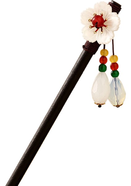 Mahkeme Tarzı, Abanoz Saç Tokası, Antik Stil, Hanfu Çiçekleri, Saç Tokaları, Ulusal Tarz, Püsküller, Adımlar, Sallanan Saç Tokaları, Antik Kostümler, Saç Aksesuarları (Yurt Dışından)