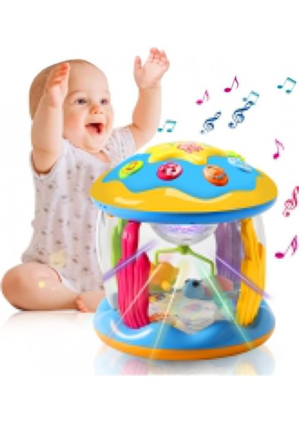 Bebek Oyuncakları 6 Ila 12 Ay Okyanus Dönen Projektör - Erken Eğitim Oyuncakları (Yurt Dışından)