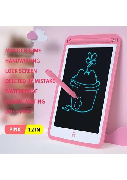 12 Inç LCD Yazma Doodle Tablet Renkli Çizim Graffiti Kurulu Taşınabilir Scribbler Işık Çizim Pedleri 3-6 Yıl Yürümeye Başlayan Çocuk Için1 (Yurt Dışından)