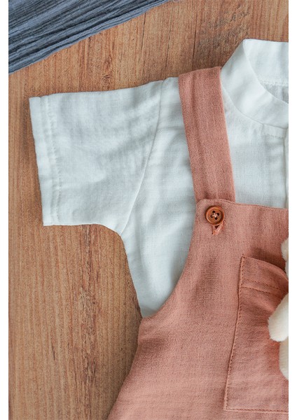 x Ipek Atlas Kız Erkek Bebek Müslin Salopetli Takım modelleri