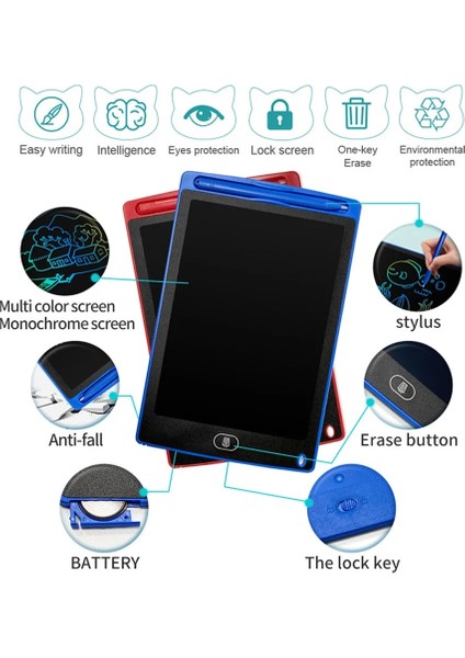 10 Inç LCD Yazma Tableti Çocuklar Için Graffiti Çizim Tahtası Oyuncaklar Kız Erkek El Yazısı Pad Sihirli Çizim Tahtasında Hediyeler1 (Yurt Dışından)