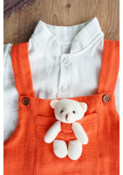 x Ipek Atlas Kız Erkek Bebek Müslin Salopetli Takım fiyatları