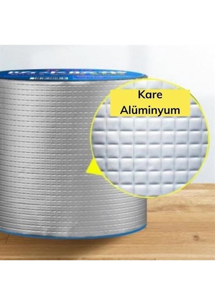 Yüksek Sıcaklık Dayanan Su Geçirmez Çatı Boru Duvar Yapışkan Bant Folyo 5 cm
