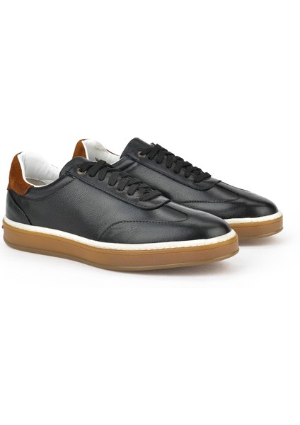 Erkek Deri Sneaker 151983Z1403 Siyah fırsatları
