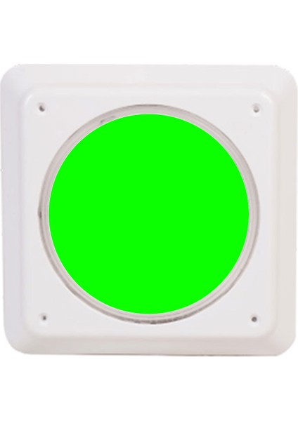 Slim Flat Kare Sıva Üstü LED Havuz Aydınlatma Ampülü Lamba Yeşil 230MM x H33MM 30W