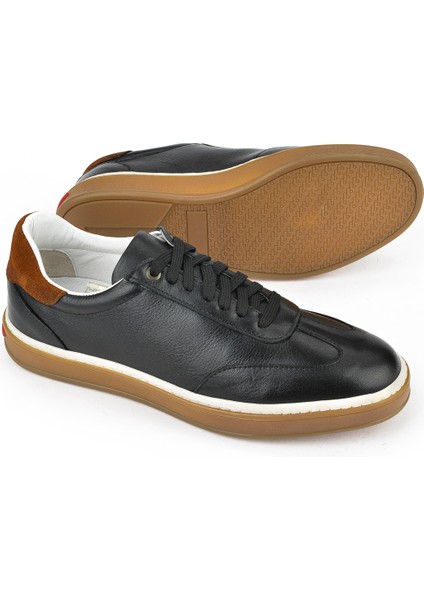 Erkek Deri Sneaker 151983Z1403 Siyah