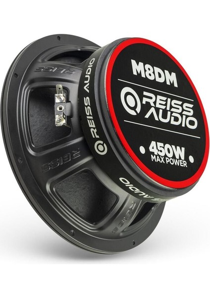 Audio RS-M8DM 20CM Midrange 450WATT Max Power 150 Watt Rms Power (2 Adet )