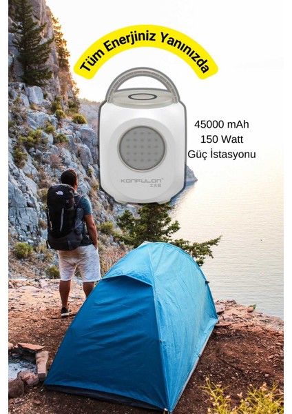 45000 Mah 150 Watt 220 Volt 60 Watt Şarj Özellikli Güç Isatasyonu