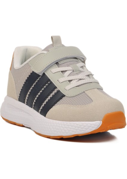 Gri Lacivert Cırtlı Erkek Çocuk Spor Ayakkabı 1876 F modelleri