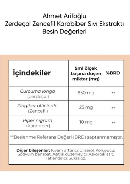 Zerdeçal Fesleğen Zencefil Sıvı Ekstraktı 225 ml